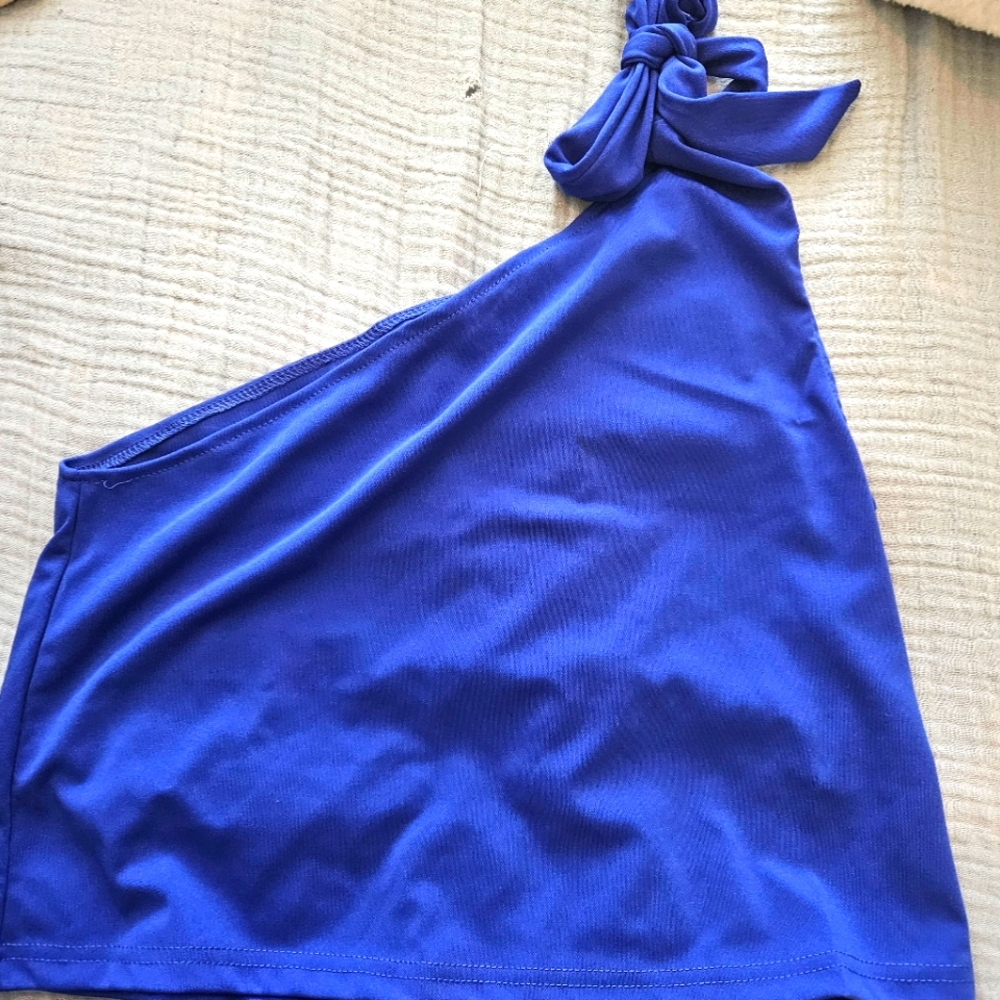2 piece royal blue tank and short set